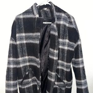 Divide Jacket Black and White